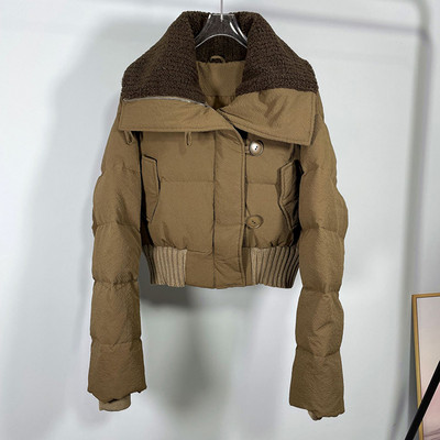 Parka scurtă căptușită din bumbac de iarnă 2023, haină groasă, caldă, casual, jachetă puf pentru femei, îmbrăcăminte exterioară coreeană, îmbrăcăminte pentru femei