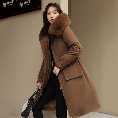 2023, noua iarnă, parka pentru femei, jachete lungi, căptușeală de blană detașabilă, cu glugă, parcă groasă și caldă, haină pentru femei.
