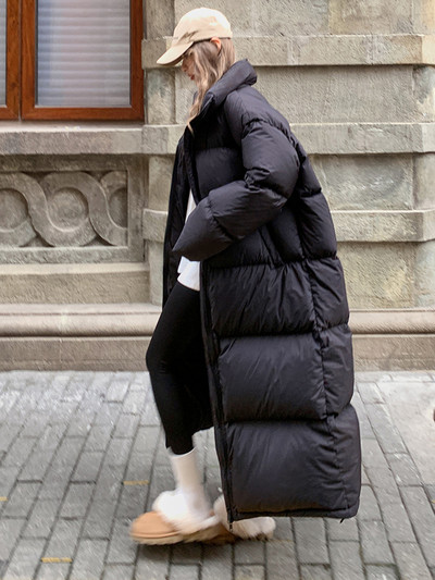 Moteriškas žieminis paltas Oversized Parka Moteriškas ilgas 2023 m. korėjietiškos medvilnės paminkštintas striukė Žieminis Parka moteriškas vėjui atsparus viršutinis drabužis