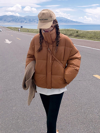 Jachetă căptușită din bumbac pentru femei, 2023, noua haină ușoară, caldă, casual, jachetă puf pentru femei, pardesiu cu guler