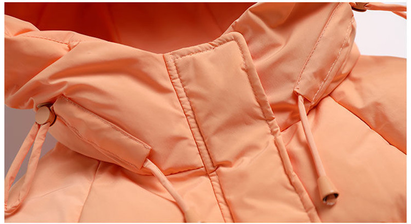 Jachetă KBAT pentru femei, iarnă, groasă, cu glugă, din bumbac, căptușită, pentru femei, coreeană, pufă, parka supradimensionată pentru femei