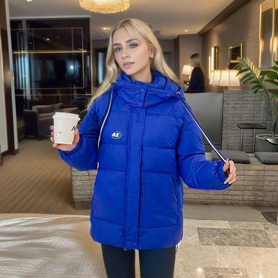 2023 Parka din puf de iarnă, haină de zăpadă impermeabilă, jachetă puf pentru femeie, haină de modă coreeană, pardesiu cu glugă, îmbrăcăminte exterioară caldă