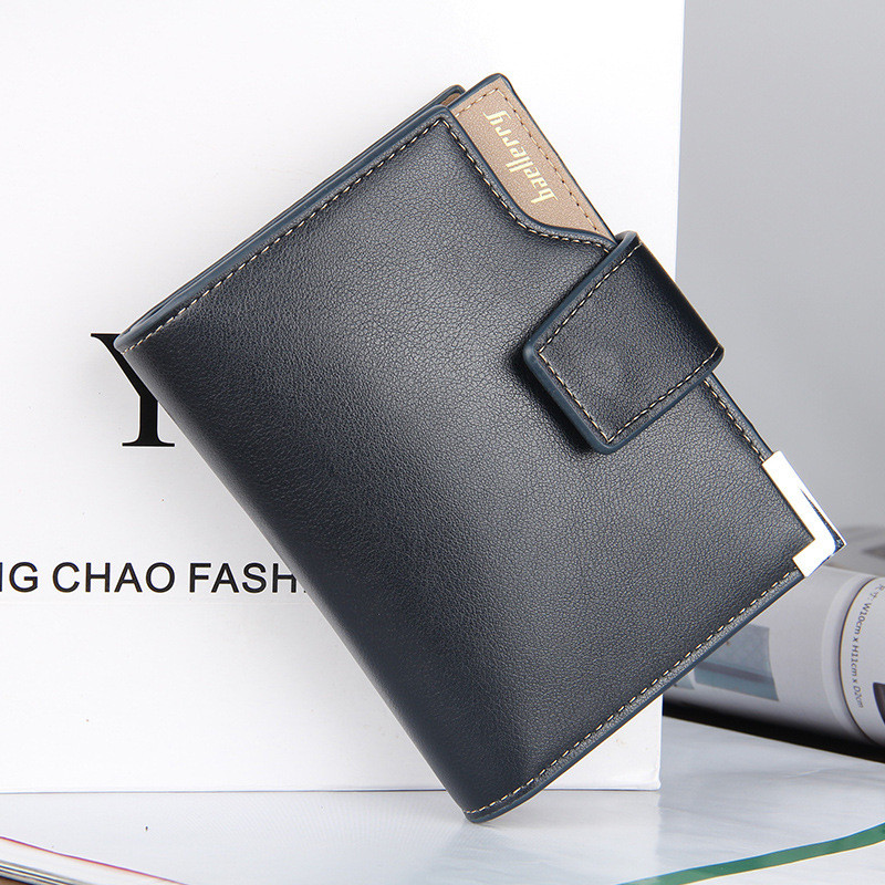 Baellerry Business Garsus prekės ženklas Prabangi piniginė Vyriška Piniginė Vyriška Pinigų Klipas piniginė Mažas portfelis cuzdan perse Portomonee carteras