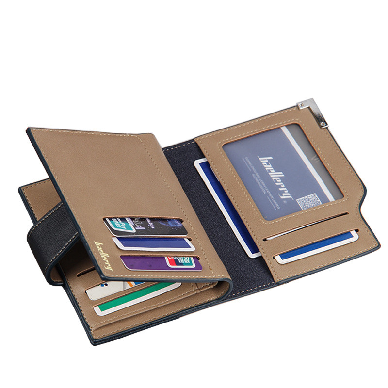 Baellerry Business Garsus prekės ženklas Prabangi piniginė Vyriška Piniginė Vyriška Pinigų Klipas piniginė Mažas portfelis cuzdan perse Portomonee carteras