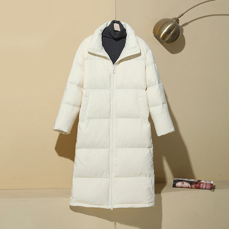 2023 Noi pentru femei, calduroase, îngroșate, jachetă din bumbac, pentru femei, cu guler în picioare, haine lungi, jachetă de iarnă pentru femei, îmbrăcăminte largi