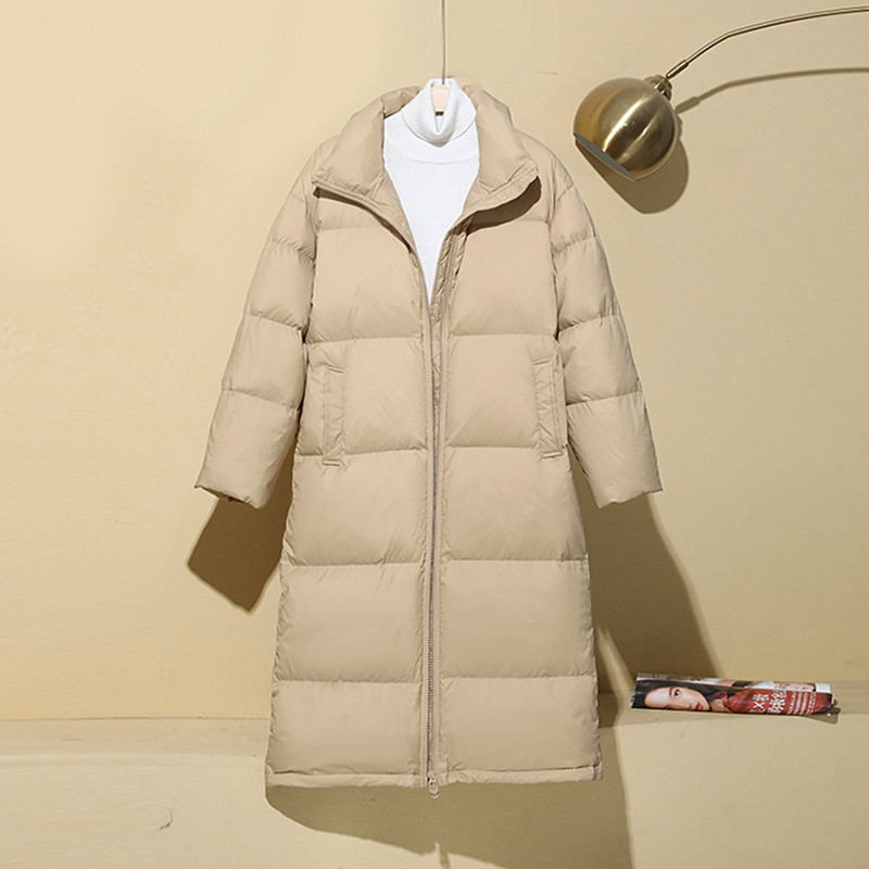 2023 Noi pentru femei, calduroase, îngroșate, jachetă din bumbac, pentru femei, cu guler în picioare, haine lungi, jachetă de iarnă pentru femei, îmbrăcăminte largi
