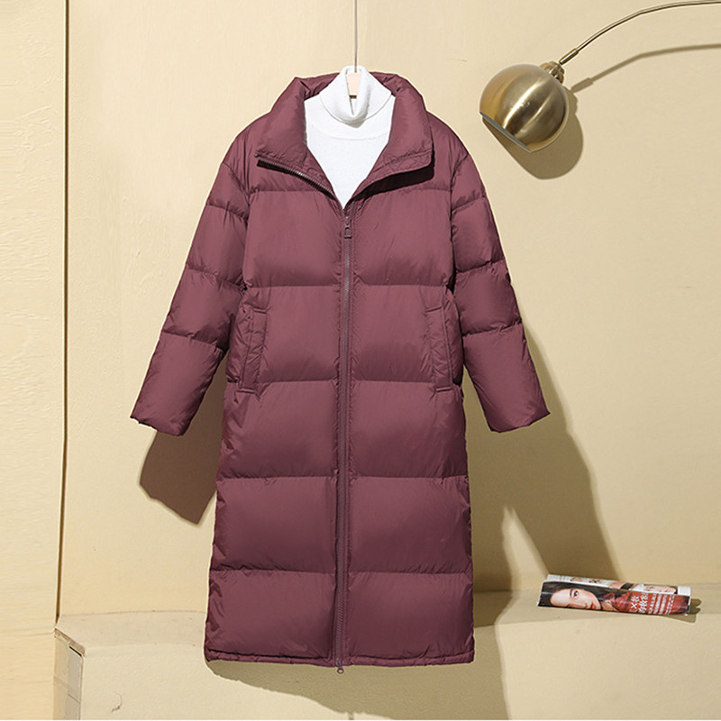 2023 Noi pentru femei, calduroase, îngroșate, jachetă din bumbac, pentru femei, cu guler în picioare, haine lungi, jachetă de iarnă pentru femei, îmbrăcăminte largi