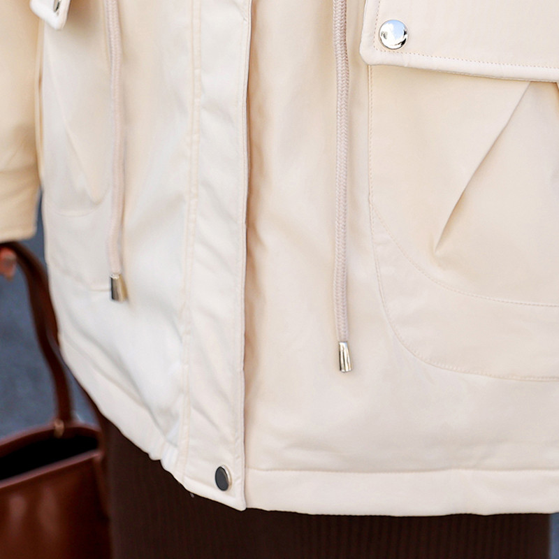 Jachetă caldă de iarnă pentru femei 2023, căptușeală groasă de blană, haină cu glugă pentru femei, jachetă căptușită din bumbac, parka lungă, îmbrăcămintea rezistentă la vânt