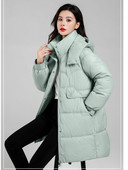 2023 Jachetă de puf de iarnă pentru femei, haină căptușită din bumbac supradimensionată, la modă, cu buzunar mare, parkas cu glugă, îmbrăcăminte lungă rezistentă la vânt pentru femei