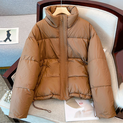 Parka de iarnă 2023, pentru femei, cu guler în picioare, jachetă căptușită din bumbac, slăbită, îngroșată, haină caldă pentru femei, rezistentă la vânt, rezistentă la ploaie, îmbrăcăminte caldă