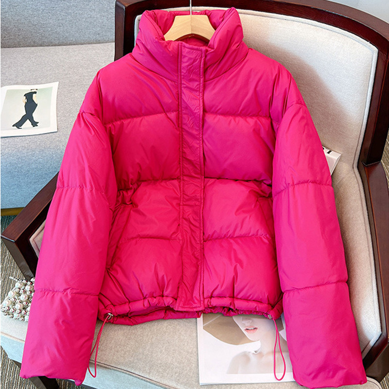 Parka de iarnă 2023, pentru femei, cu guler în picioare, jachetă căptușită din bumbac, slăbită, îngroșată, haină caldă pentru femei, rezistentă la vânt, rezistentă la ploaie, îmbrăcăminte caldă