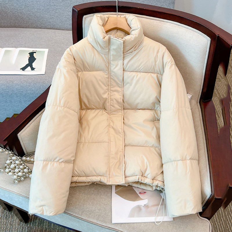 Parka de iarnă 2023, pentru femei, cu guler în picioare, jachetă căptușită din bumbac, slăbită, îngroșată, haină caldă pentru femei, rezistentă la vânt, rezistentă la ploaie, îmbrăcăminte caldă