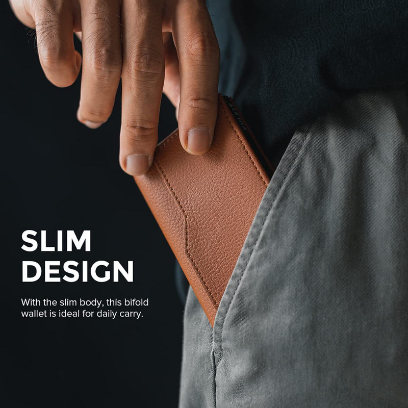 Бизнес Ежедневна кожа RFID блокиране Автоматично изскачащ портфейл Карта Сметка Държач за кредитна карта Двойна идентификация Държач за кредитна карта