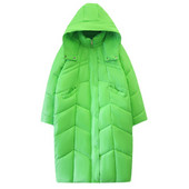 2023 Parka căptușită din bumbac pentru femei, haine vintage coreene, jachetă lungă cu glugă, haine de iarnă rezistente la vânt pentru femei, transport gratuit