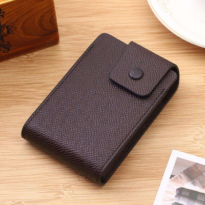 Moda Unisex Portofel din piele de afaceri ID Suport card de credit Husa carduri Organizator de buzunar Bani Telefon Geanta de monede Pasjeshouder Mannen