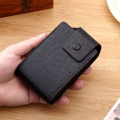 Moda Unisex Portofel din piele de afaceri ID Suport card de credit Husa carduri Organizator de buzunar Bani Telefon Geanta de monede Pasjeshouder Mannen