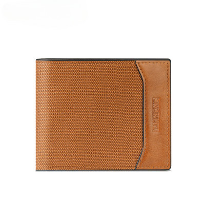 Portofel retro pentru bărbați, scurt de afaceri, cu carduri de îmbinare, modă Europa și America, portofel nou Commuter Zero