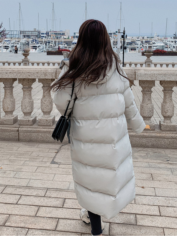 KBAT Ženska zimska snježna jakna Duge tople parke Ženski deblji kaput Pamučno podstavljene Parka jakne Ženska gornja odjeća s kapuljačom