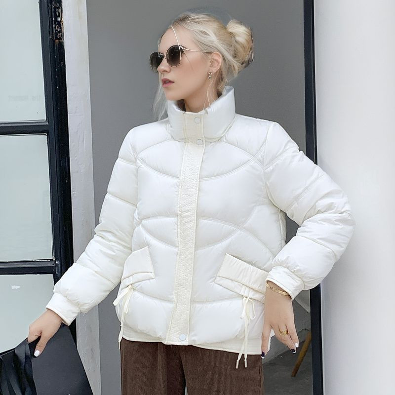 Zimske ženske donje jakne za 2023. Ultra lagane tople ležerne jakne sa samostojećim ovratnikom Ženska pufer jakna Pamučno podstavljena gornja odjeća