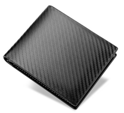 Fabrica Spot En-gros Portofel nou din fibră de carbon Pachet de carduri pentru bărbați One Ipper Europa și America Orizontal