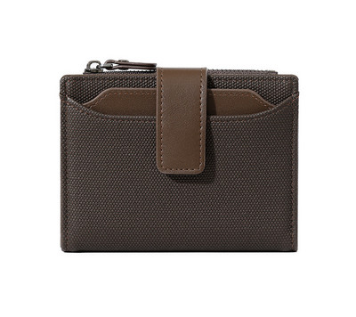 Poslovni prijenosni jednostavni slobodni listovi s više kartica, muški novčanik, kratki patentni zatvarač, vintage kožna višenamjenska kopča