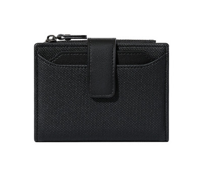 Poslovni prijenosni jednostavni slobodni listovi s više kartica, muški novčanik, kratki patentni zatvarač, vintage kožna višenamjenska kopča