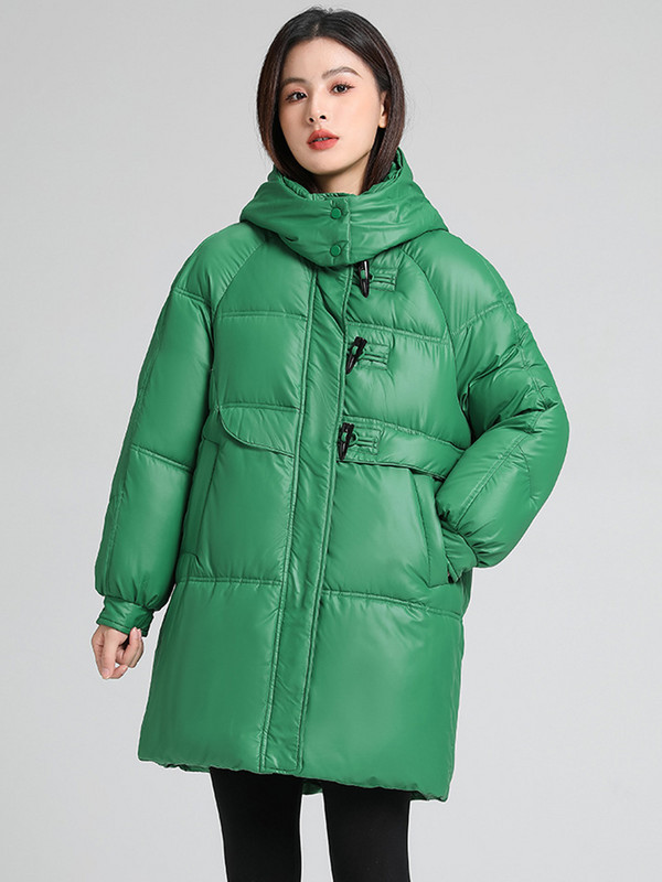 Didelio dydžio blizgus parko paltas, moteriškas 2023 m. mados storas žiemos gobtuvas laisvas ilgas striukė, atsparus vėjui, lietaus šiltas viršutinis drabužis