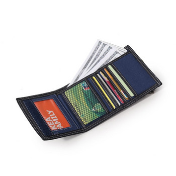 Ανδρικά πορτοφόλια Ποιότητα ύφασμα από καμβά Κοντοί συμπλέκτες Πορτοφόλια Ανδρική Τσάντα Χρημάτων Πορτοφόλι Κέρματα Πορτοφόλι Κάρτες ταυτότητας Κάτοχος Τσάντες Burse