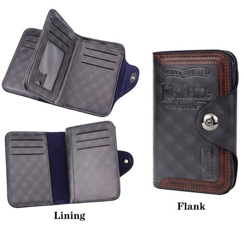 Poșetă de buzunar de înaltă calitate minimalistă, geantă de bani, cadou, portofel cu trei orificii, portofele pentru bărbați, poșetă pentru bărbați, posesoare de carduri