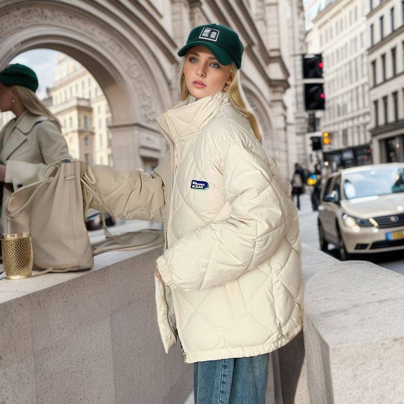 Zimska ženska bejzbol jakna 2023. Široka topla parka Ženska pufer jakna Samostojeći ovratnik Kaput Ležerna gornja odjeća za fakultet