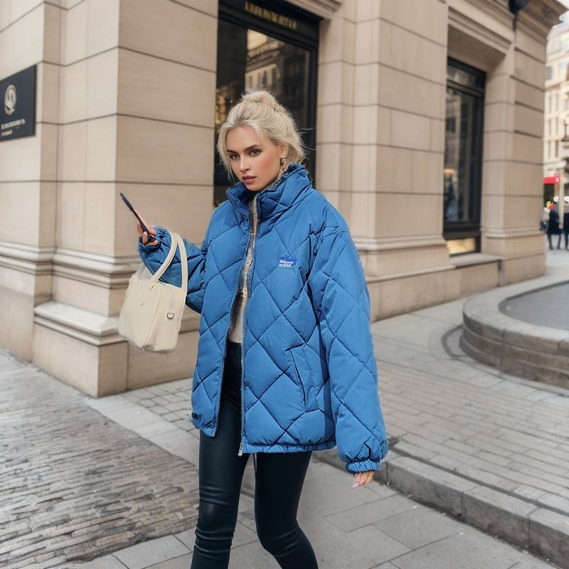 Zimska ženska bejzbol jakna 2023. Široka topla parka Ženska pufer jakna Samostojeći ovratnik Kaput Ležerna gornja odjeća za fakultet