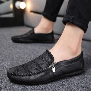 Καλοκαίρι 2021 Ανδρικά παπούτσια οδήγησης Κορεάτικα παπούτσια φασολιών Social νεανικά δερμάτινα παπούτσια Ανδρικά παπούτσια καθημερινά slip-on Παπούτσια μπιζέλια Ποιοτικό δέρμα