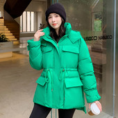 KBAT topla parka snježna jakna Ženska modna deblja zimska široka duga jakna s kapuljačom Ženska topla gornja odjeća otporna na vjetar otporna na kišu