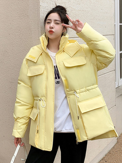 KBAT topla parka snježna jakna Ženska modna deblja zimska široka duga jakna s kapuljačom Ženska topla gornja odjeća otporna na vjetar otporna na kišu