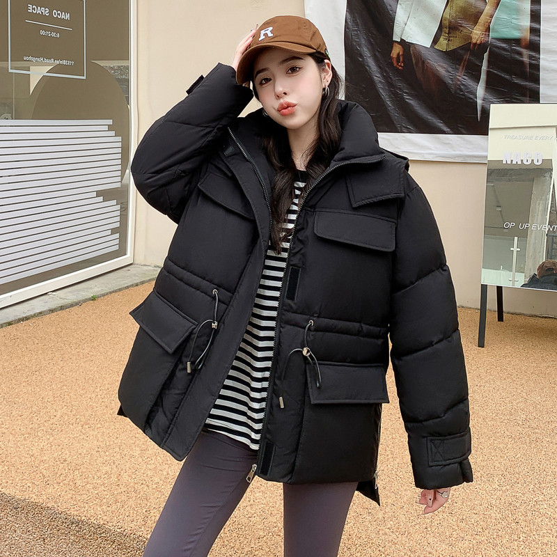 KBAT topla parka snježna jakna Ženska modna deblja zimska široka duga jakna s kapuljačom Ženska topla gornja odjeća otporna na vjetar otporna na kišu