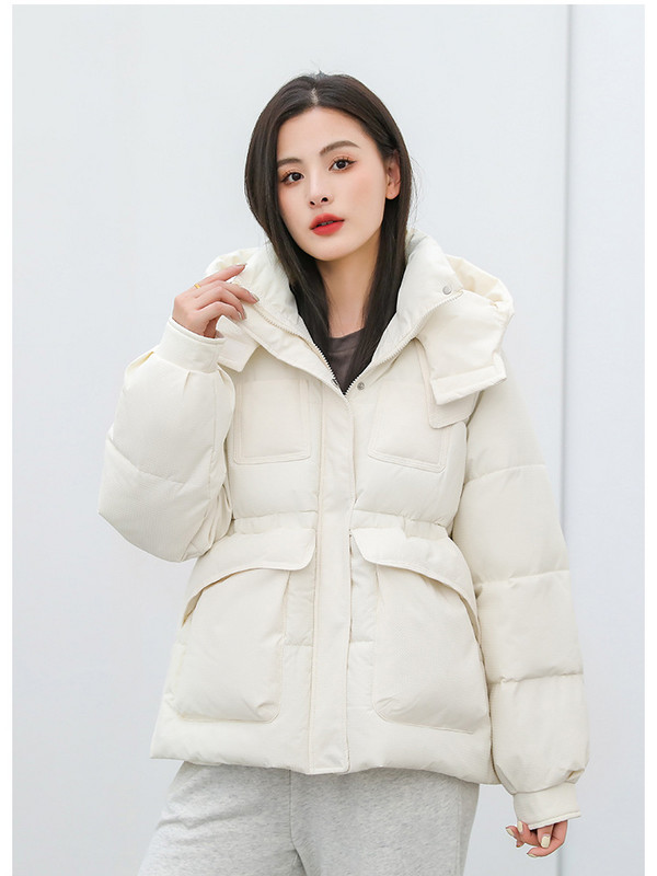 2023 Parka de iarnă cu puf groasă, buzunar mare, jachetă căptușită din bumbac, pardesiu pentru femei, la modă, cu glugă, parkas largi, îmbrăcăminte caldă