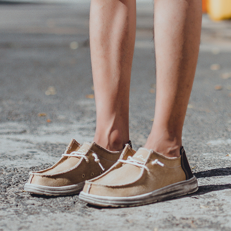 Vară 2023, pantofi de barcă din pânză pentru bărbați, pantofi pentru bărbați, în aer liber, ușoare, convertibile, cu slip-on, pantofi de plajă ocazional, mărime mare 48