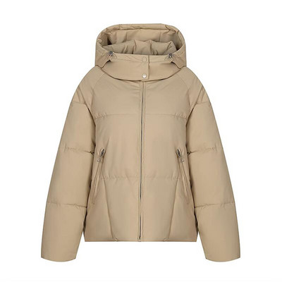 2023 m. Moteriški žieminiai saldainiai Spalva Parkas Korėjietiško stiliaus Moteriška striukė laisvalaikio paltai su gobtuvu Itin lengvas šiltas storas viršutinis drabužis