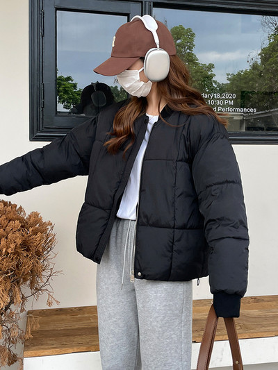 Zimske pufer jakne za 2023. Ženske modne prekomjerne jakne dugih rukava Ležerne široke kratke parke Mujer Debele kapute s podstavljenim pamukom