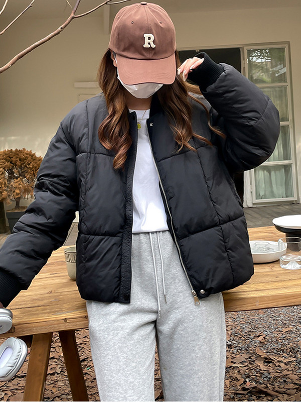 Zimske pufer jakne za 2023. Ženske modne prekomjerne jakne dugih rukava Ležerne široke kratke parke Mujer Debele kapute s podstavljenim pamukom