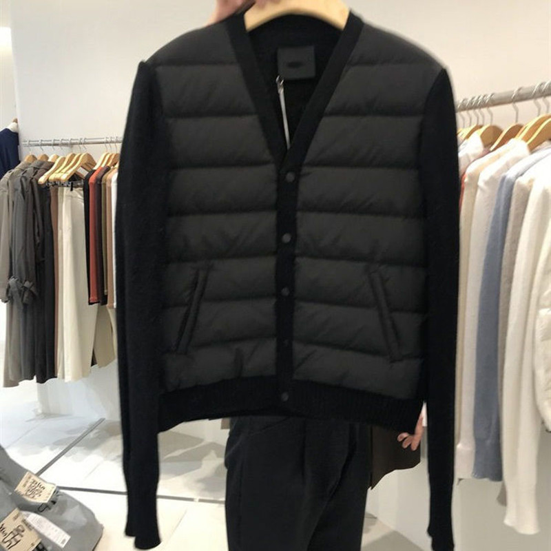 Modne jednoredne jakne s V-izrezom za 2023. Ženska topla jakna od partčavorka Ženski ženski top Novi ultra lagani topli ležerni kaput