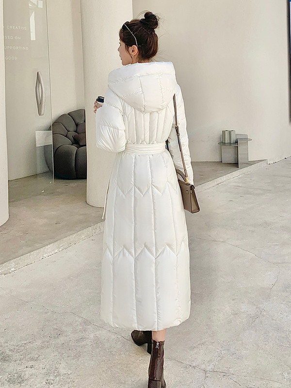 Naujas blizgus „Parka“ sniego paltas, moteriškas 2023 m. mados storas žiemos gobtuvas laisvas ilgas striukė, atsparus vėjui, lietaus šiltas viršutinis drabužis