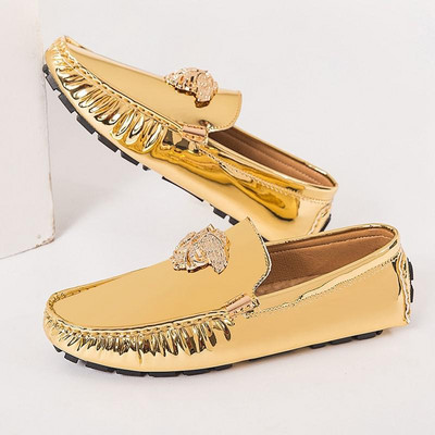 2023 m. Nauji madingi valčių batai Vyriški klasikiniai laisvalaikio batai Kokybiški odiniai Patogūs vyriški batai Ryškių spalvų batai „Loafers“