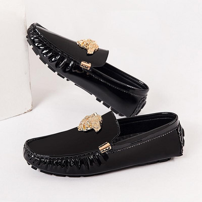 2023 m. Nauji madingi valčių batai Vyriški klasikiniai laisvalaikio batai Kokybiški odiniai Patogūs vyriški batai Ryškių spalvų batai „Loafers“