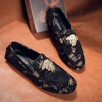 2023 m. Nauji madingi valčių batai Vyriški klasikiniai laisvalaikio batai Kokybiški odiniai Patogūs vyriški batai Ryškių spalvų batai „Loafers“