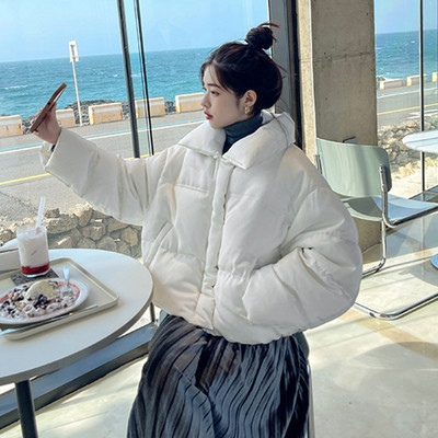 Jachete căptușite din bumbac la modă coreeană de iarnă 2023 Parka supradimensionată, ultra ușoară, caldă, ocazională, jachetă puf pentru femei, pardesiu