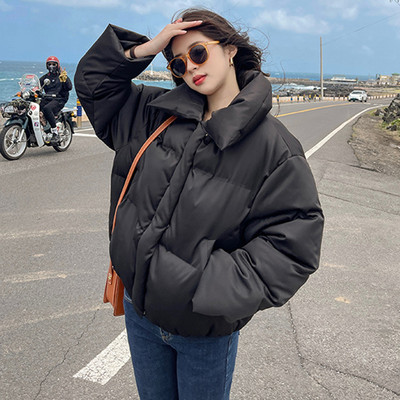 Jachete căptușite din bumbac la modă coreeană de iarnă 2023 Parka supradimensionată, ultra ușoară, caldă, ocazională, jachetă puf pentru femei, pardesiu