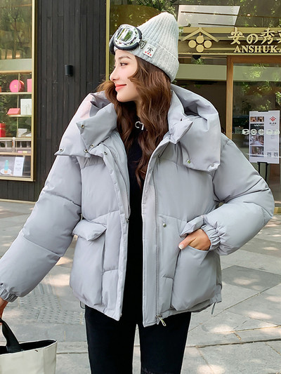 Zimska ženska jakna Candy Colors Parke Kaput Novi sportski stil Debeli topli podstavljeni kaput Ženska zimska odjeća Široka jakna Parke