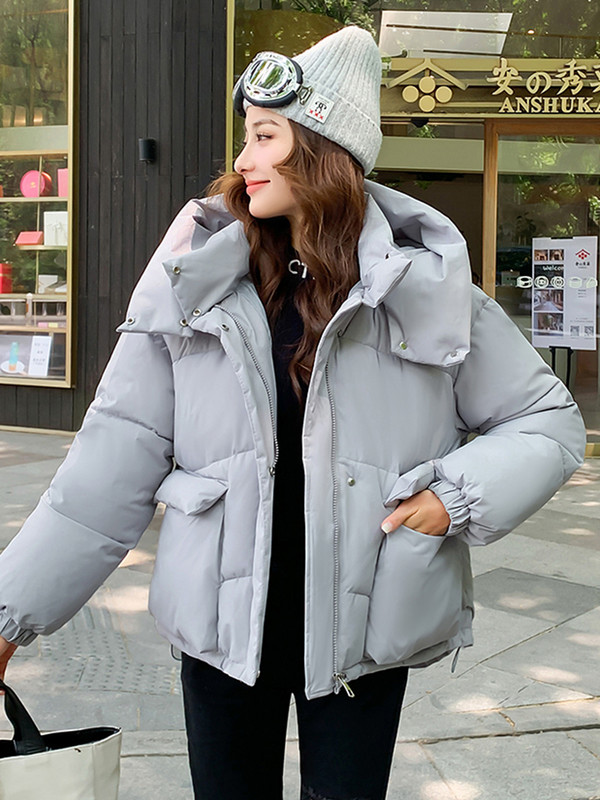 Zimska ženska jakna Candy Colors Parke Kaput Novi sportski stil Debeli topli podstavljeni kaput Ženska zimska odjeća Široka jakna Parke