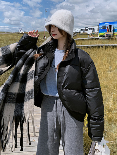 Jachete de puf pentru femei de iarnă 2023, haină ocazională, caldă, jachetă puf pentru femei, pardesă supradimensionată, căptușită din bumbac